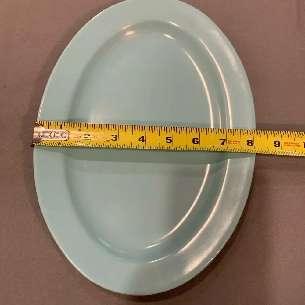 Mallo-Ware Platter Turquoise 11.5 inch X 8.125
